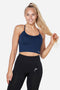 Blue Power Seamless Top - for dame - Famme - Crop Top